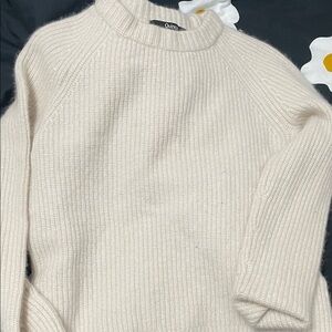Quince Women's Cream Cowl Neck Sweater